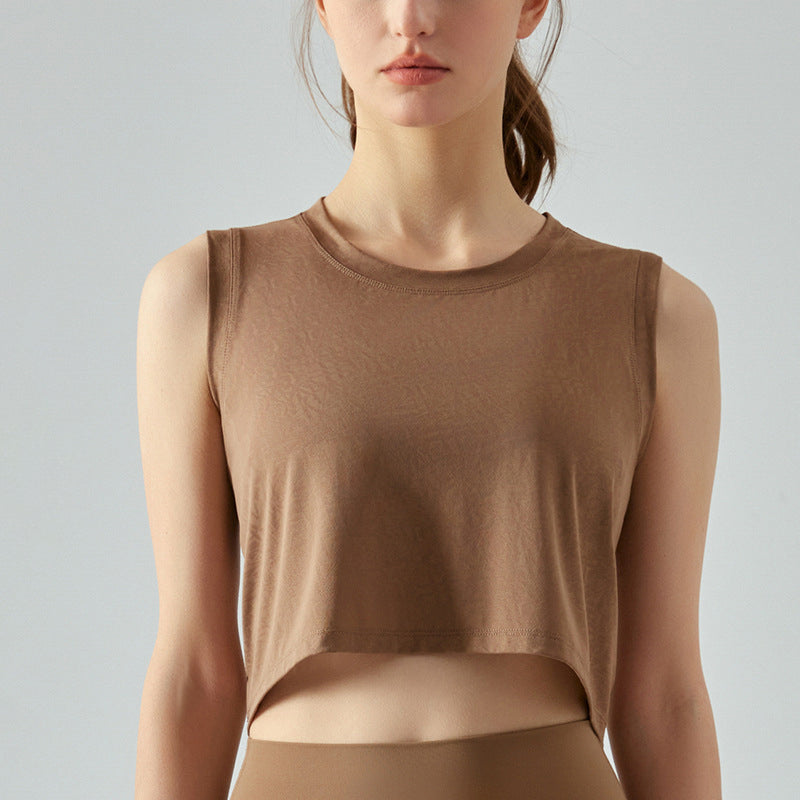 Yoga Wear Women's Top Sleeveless Casual T Shirt