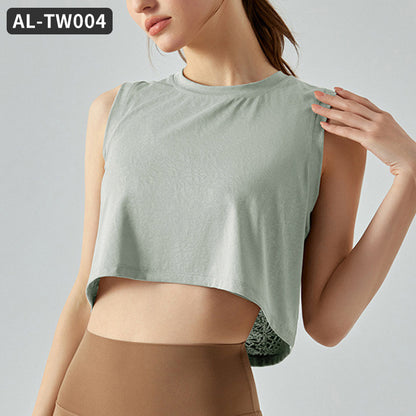 Yoga Wear Women's Top Sleeveless Casual T Shirt