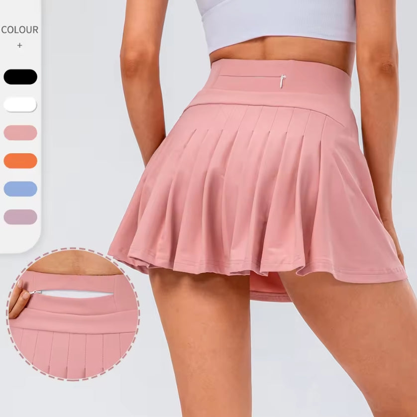 Women Pleated Skirt Tennis Skirt