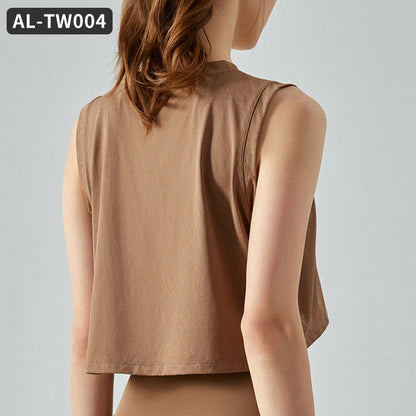 Yoga Wear Women's Top Sleeveless Casual T Shirt