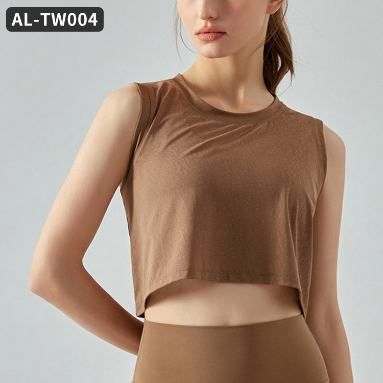 Yoga Wear Women's Top Sleeveless Casual T Shirt
