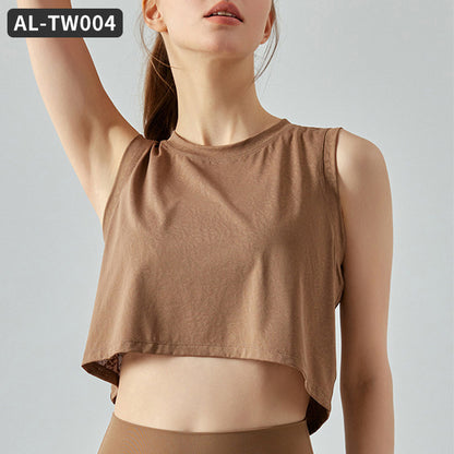 Yoga Wear Women's Top Sleeveless Casual T Shirt