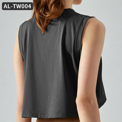 Yoga Wear Women's Top Sleeveless Casual T Shirt