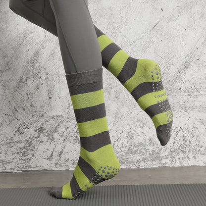 Striped Socks Mid length Pilates Socks