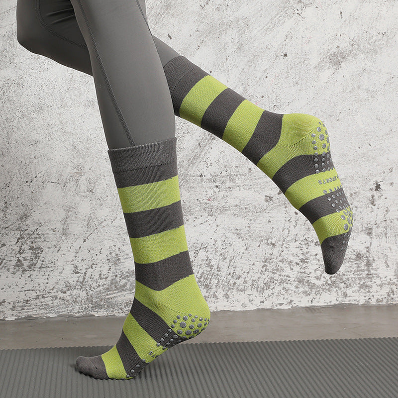 Striped Socks Mid length Pilates Socks
